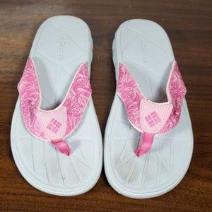 Columbia Omni Grip Ladies Mens Size 7 (Womens 8.5) Sport Beach Sandals Gray Pink
